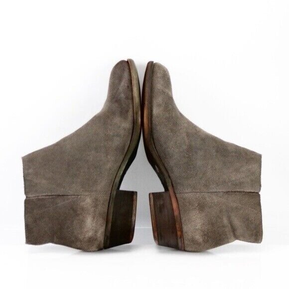 Lucky Brand Women's Benissa Boot Size 7 Dark Gray Suede Bootie Low Block Heel - Picture 8 of 12